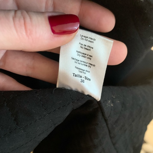 Black wool winter coat - Picture 3 of 5